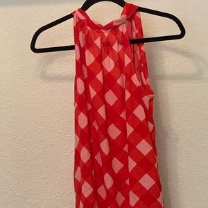 J crew tie neck blouse